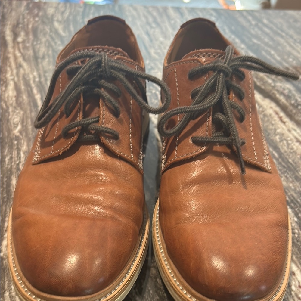 Men's Brown Leather Oxford Shoes